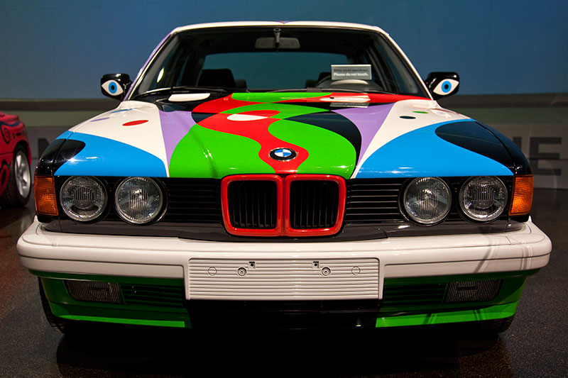 BMW 730i Art Car von Csar Manrique im BMW Museum