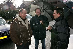 Stammtischteilnehmer bei bestem Aprilwetter in Moers