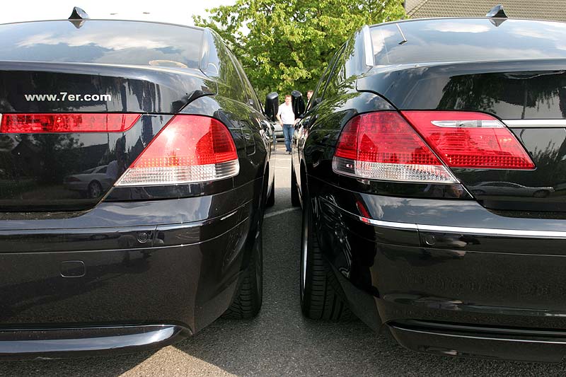 BMW 730Ld (rechts) und BMW 760Li, Rhein-Ruhr-Stammtisch
