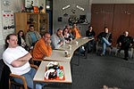 Theorieteil des Fahrertrainings im Schulungsraum der Bereitschaftspolizei in Wuppertal