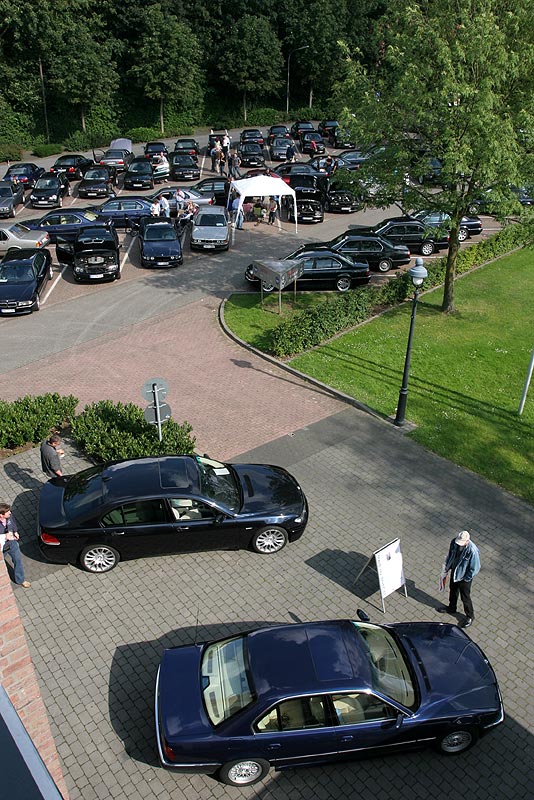Wegberg Parkplatz vom Dach des Forums aus gesehen