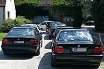 Rhein-Ruhr-Stammtisch im August 2007: 750iL (E38) von Christian und 735i (E38) von Eberhard (EV 30)