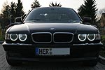 Hennings BMW 728i (E38) mit nachgersteten Standlichtringen