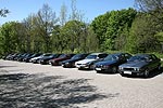 BMW 7er-Parade auf dem Herkules Parkplatz in Kassel