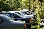 BMW 7er-Parade auf dem Herkules Parkplatz in Kassel