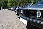 BMW 7er-Parade auf dem Herkules Parkplatz in Kassel