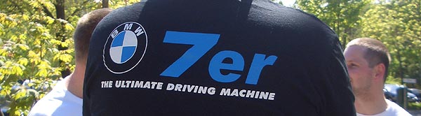 ein Teilnehmer kam mit einem 7er-T-Shirt zum Stammtischtreffen