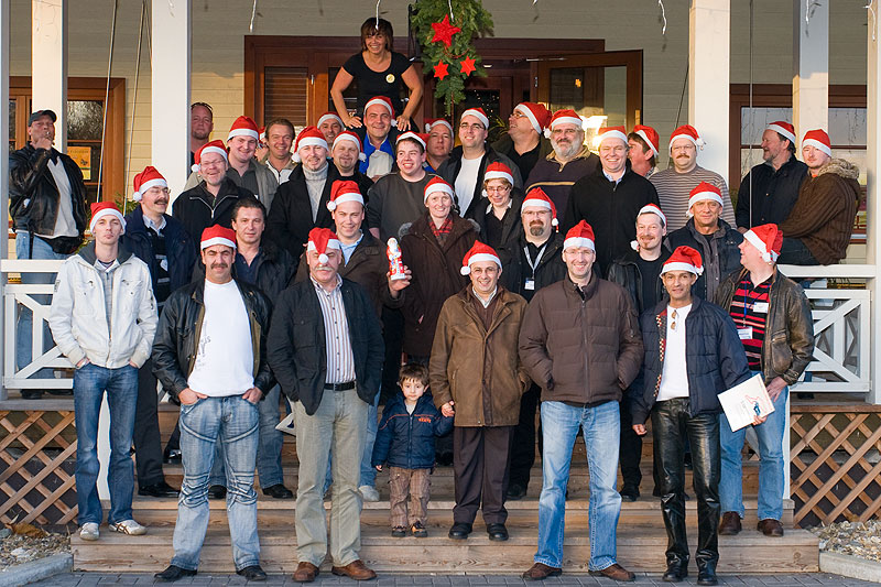 Gruppenfoto der Weihnachts-Stammtischler