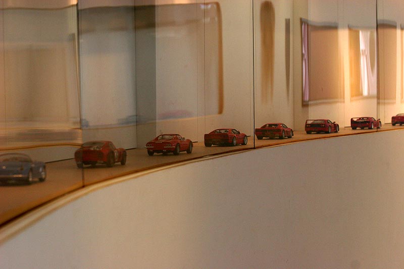 Blick in das Ferrari-Museum in Maranello