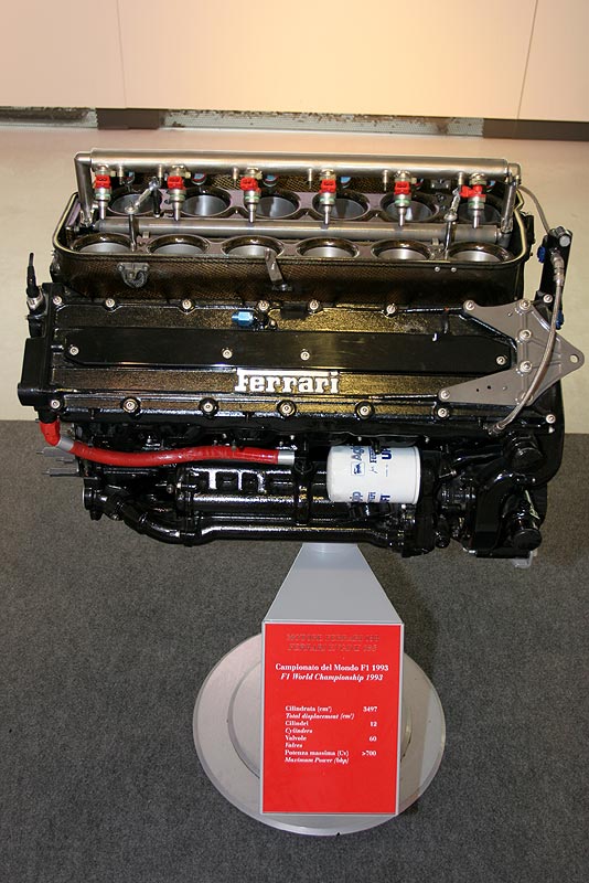 F1-Motor der Saison 1993, 3.5 Liter Hubraum, 12 Zylinder, ber 700 PS