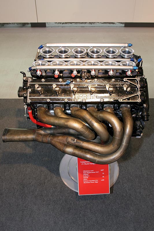 F1-Motor, 3.5 Liter Hubraum, 12 Zylinder, ber 600 PS
