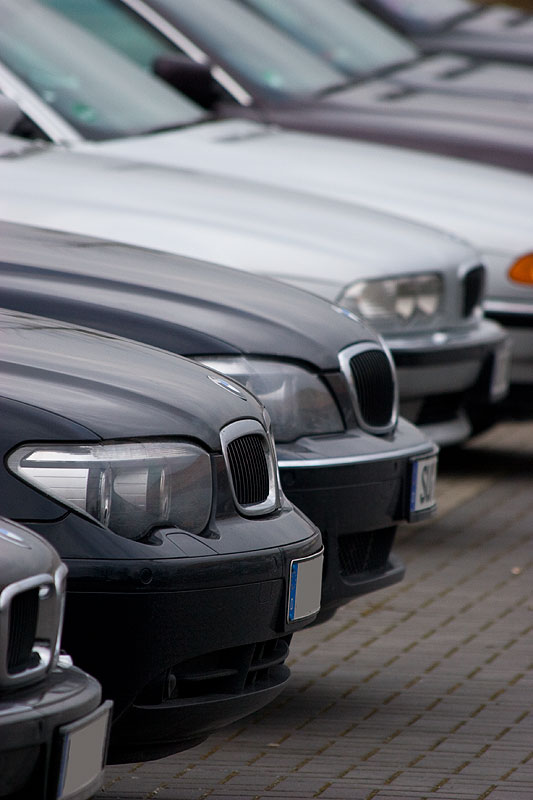 BMW 7er-Reihe auf dem Stammtisch-Parkplatz in Castrop-Rauxel