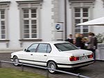 auf dem Weg nach Hause: Mick E. in seinem BMW 740iL (E32)