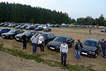 Parken der 7er-BMWs am Nrburgring