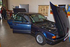 Um diesen restaurierten BMW 730i der Modellreihe E32 ging es bei der Projekt-Vorstellung von Mark Wagener im Meilenwerk