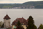 Blick von Überlingen aus nach Wallhausen auf der gegenüberliegenden Seite des Bodensees