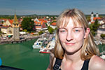 Viola ('*Phoebe*') vor der Kulisse von Lindau