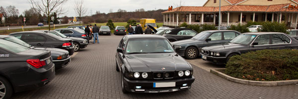 voller Parkplatz im Februar beim Rhein-Ruhr-Stammtisch in Castrop-Rauxel