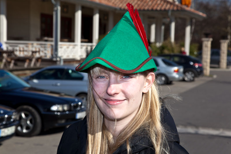 Viola ('*Phoebe*') kam als Robin Hood Lady zum Karnevals-Stammtisch nach Castrop-Rauxel.