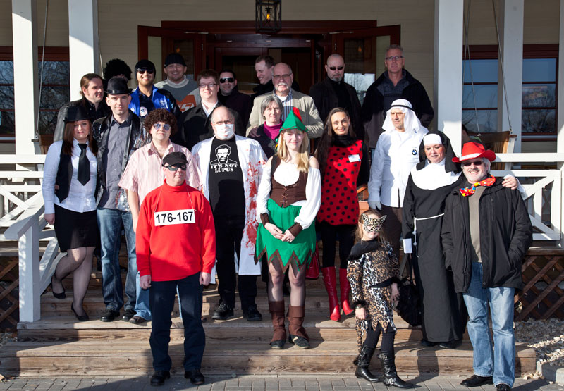 Gruppenfoto der Teilnehmer des Mrz-Stammtisches in Castrop-Rauxel.