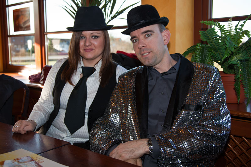 Manuela und Matthias ('TheTwinS74') beim Karnevals-Stammtisch.