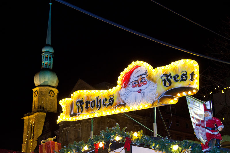 Frohes Fest - ein Gruss; vom Dortmunder Weihnachtsmarkt