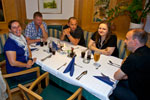 gemeinsames Abendessen im Gasthof Gollner