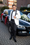 Giray ('BMW-Freak') vor seinem Hochzeitsauto BMW 730d (F01 LCI)