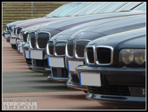 BMW 7er Treffen in der Ferropolis im Mai 2013