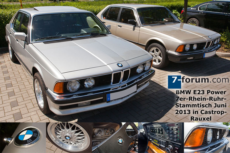 BMW E23-Power beim Rhein-Ruhr-Stammtisch im Juni 2013 in Castrop-Rauxel