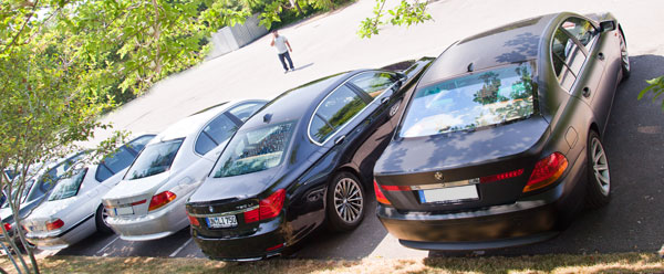 Stammtisch-Parkplatz in Mönchengladbach-Wickrath im Juli 2013