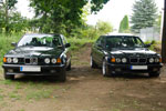 die 7er-BMWs (E32) von 'Carolus' und '7SW.'