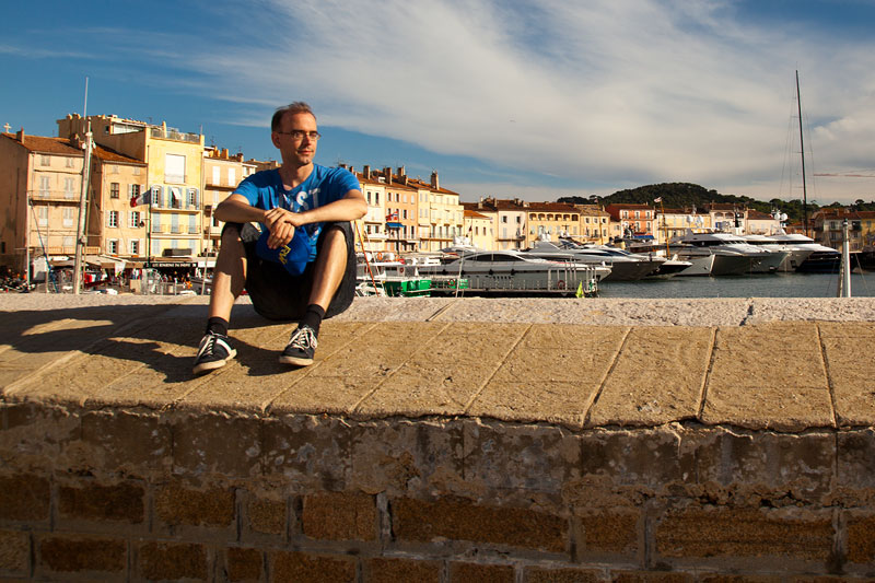 Christian ('Christian') im Hafen von Saint-Tropez