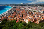 Blick auf die Küste von Nizza