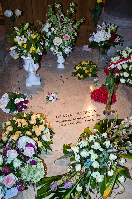 Grab von Grace Kelly in der Kathedrale Notre-Dame Immacule in Monaco