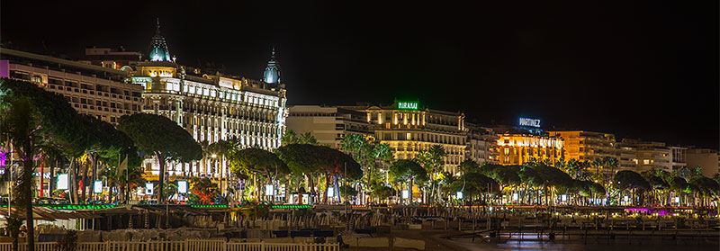 Strandpromenade in Cannes