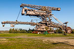 Ferropolis: Big Wheel Schaufelradbagger auf Raupenfahrwerk, Baujahr 1984, 1.718 Tonnen schwer, 74.5 m lang