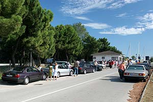 gemeinsame Anfahrt von Albarella aus zum Motodrom in Adria