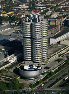 BMW high rise "Four Cylinder" with BMW Museum in Munich/Germany