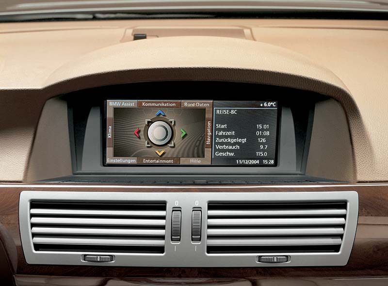 BMW 7er-Reihe ab Frhjahr 2005 - Control-Display mit Hauptmen