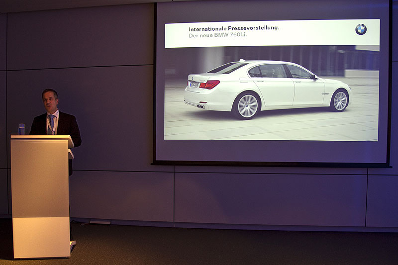 Internationale Presse-Prsentation des neuen BMW 760i in der BMW Welt Mnchen