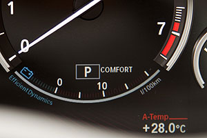 BMW 760Li Tachometer mit EfficientDynamics Anzeige