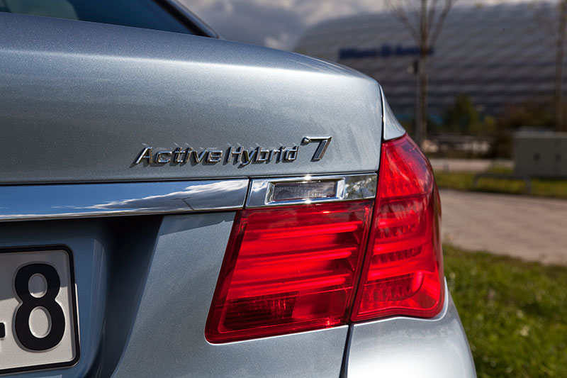 BMW ActiveHybrid 7, Schriftzug auf der Heckklappe