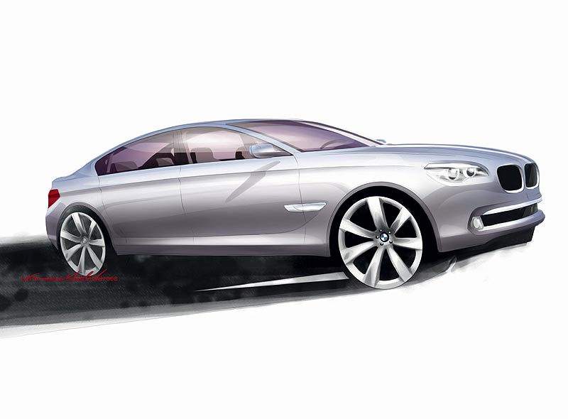 Die neue BMW 7er Reihe, Design Skizze, Karim Habib (Exterieur Design)