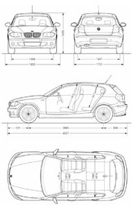 Abmessungen BMW 1er-Reihe