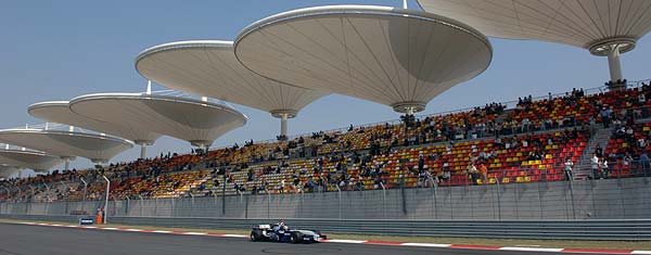 Mark Webber beim Qualifying in China