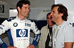 Mark Webber mit Alex Zanardi