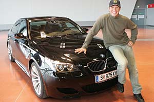 Hermann Maier bernimmt seinen neuen BMW M5