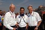 Dr. Helmut Panke, BMW Vorstandsvorsitzender mit Dr. Mario Theissen und Prof. Burkhard Goeschel