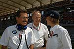 Mario Theissen, Burkhard Gschel (BMW Vorstand) und Sebastian Vettel